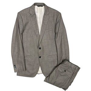 Banana Republic Suit Vitale Barberis Canonico 120s Flannel Wool 2pc 38R 32x31